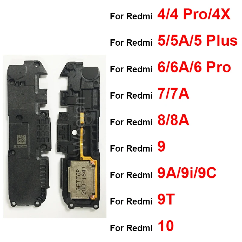 Loudspeaker Buzzer  For Xiaomi Redmi 4 4X 5 Plus 5A 6 Pro 6A 7 7A 8 8A 9 9A 9C 9T 9i 10 Loud Speaker Sound Ringer Repair Parts