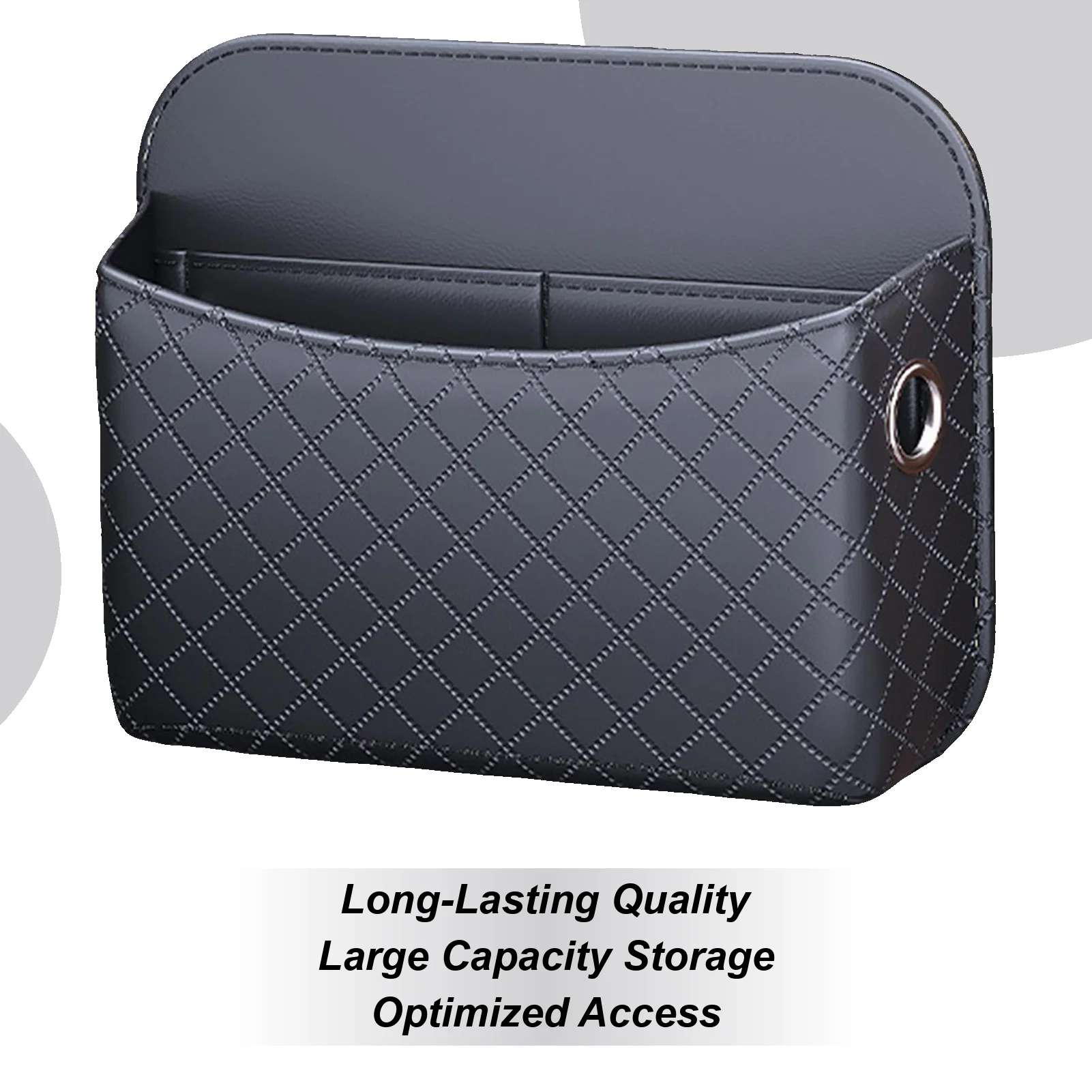 

Car Door Organizer Adhesive Filler Box PU Leather Between Seat Car Organizer For Automotive Vehicle Interior Door Console Front