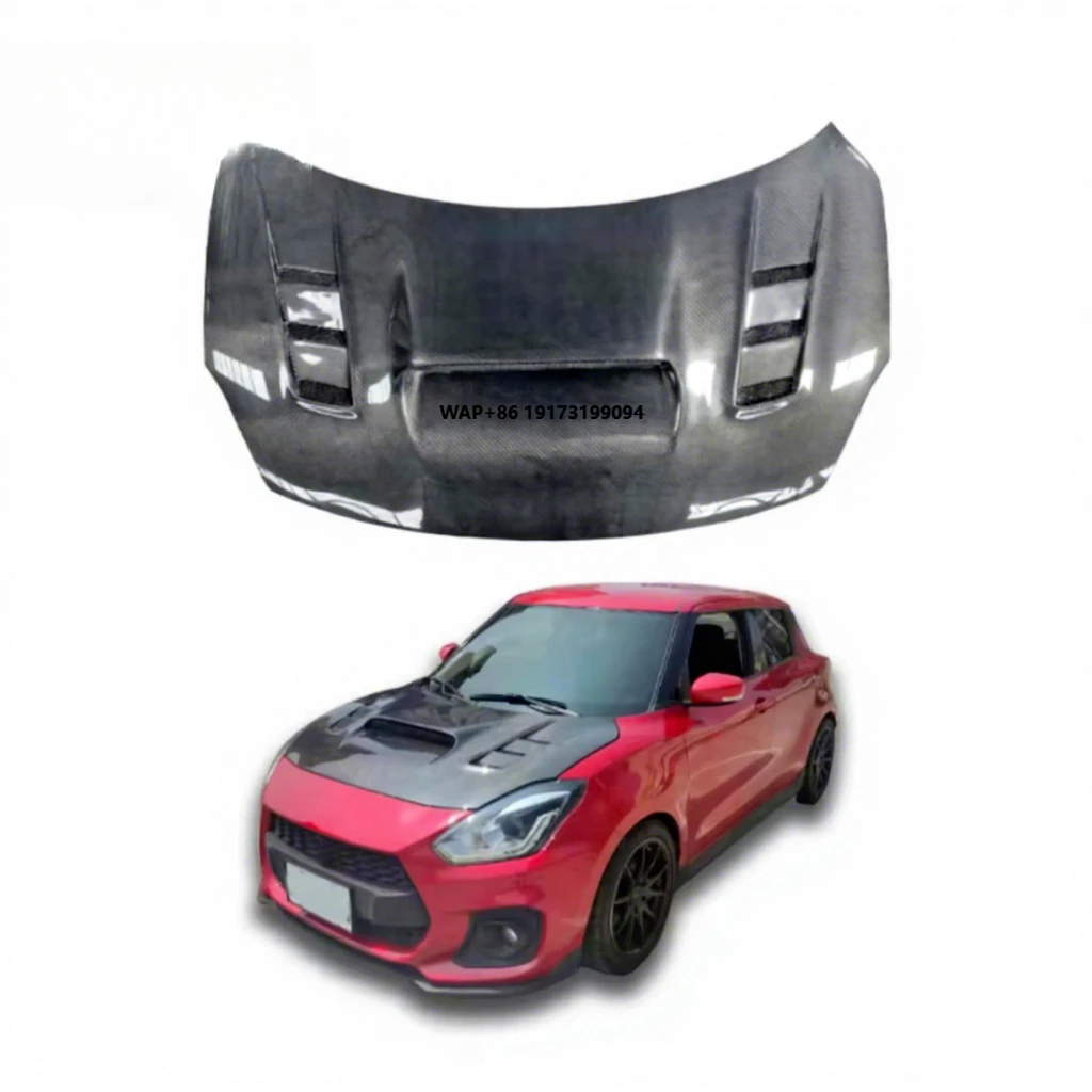 

High Quality Carbon Fiber Hood for Swift ZC33S Upgrade Tuning Front Engine Cover Hood Auto Parts Performance Kit