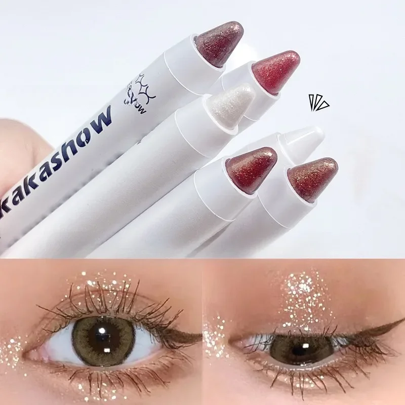 Hete Natuurlijke En Duurzame Highlight Stick Waterdichte Oogschaduw Lichte Zijderupsen Ligpen Langdurige Glitter Verhelderend Mat