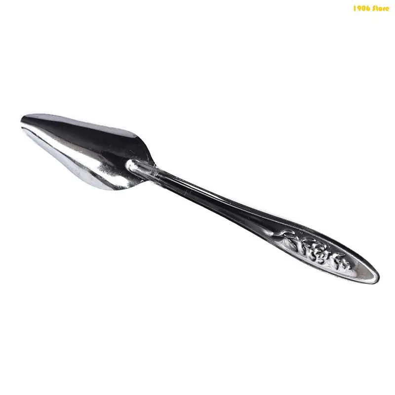 U1JB Parrot Feeding Spoon Stainless Steel Feed Small Metal Manual Feeder Animals Care Tool for Budgie Conure Parakeet
