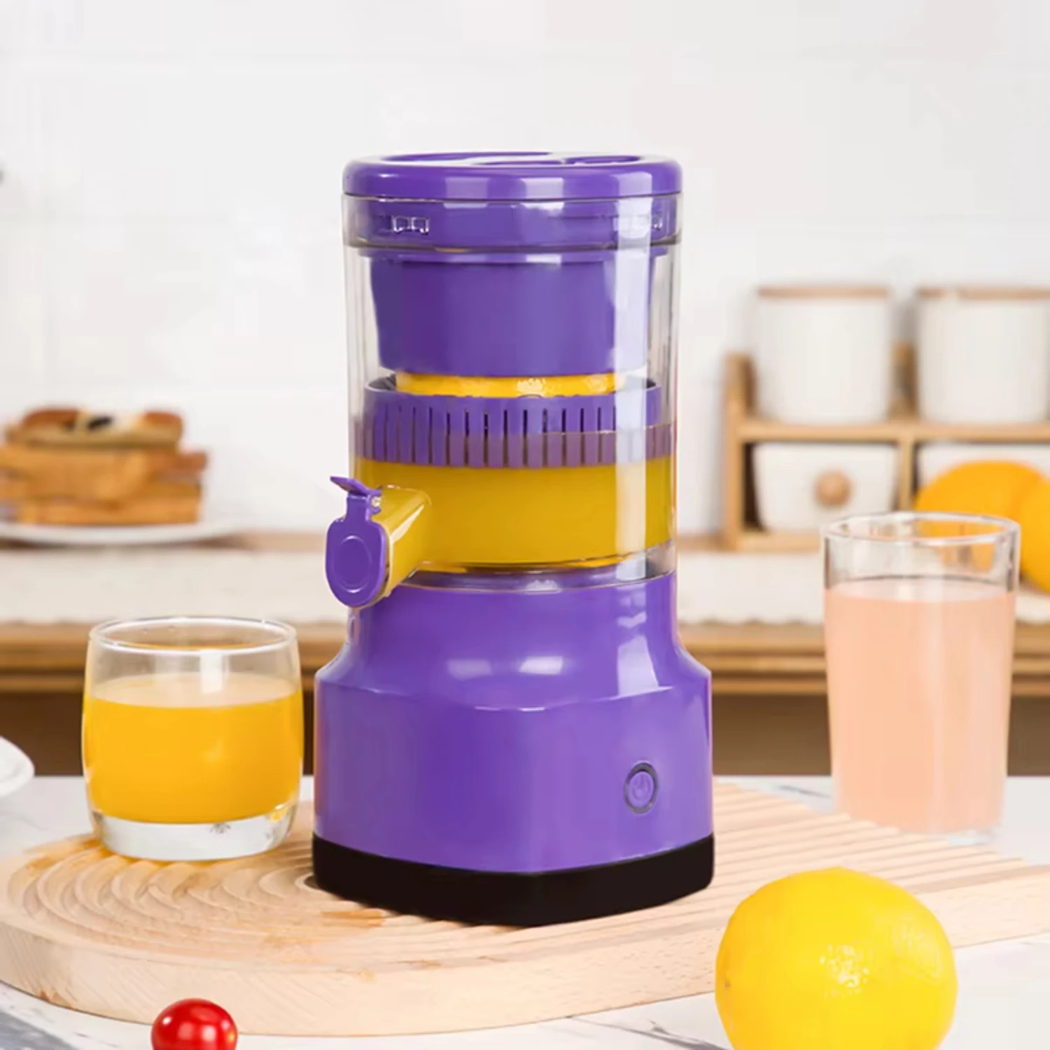 

Portable Blender Orange Juicer Mini Blender Automatic USB Charging Juicer Fruit Machine Juice Mixer Kitchen and Cup blender