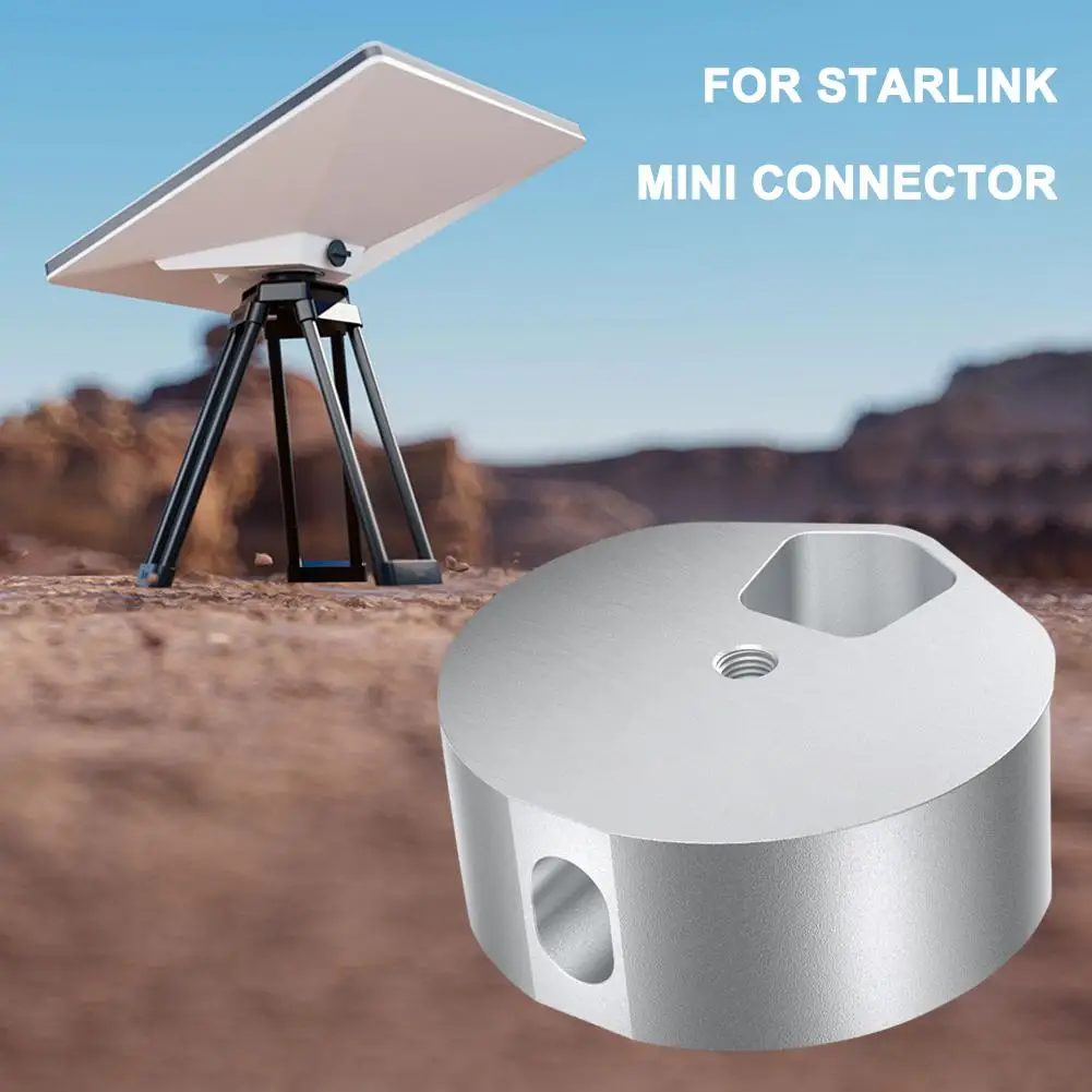 For Starlink Mini Tripod Adapter Aluminum Alloy Tripod Mount Adapter for Starlink Mini 1/4
