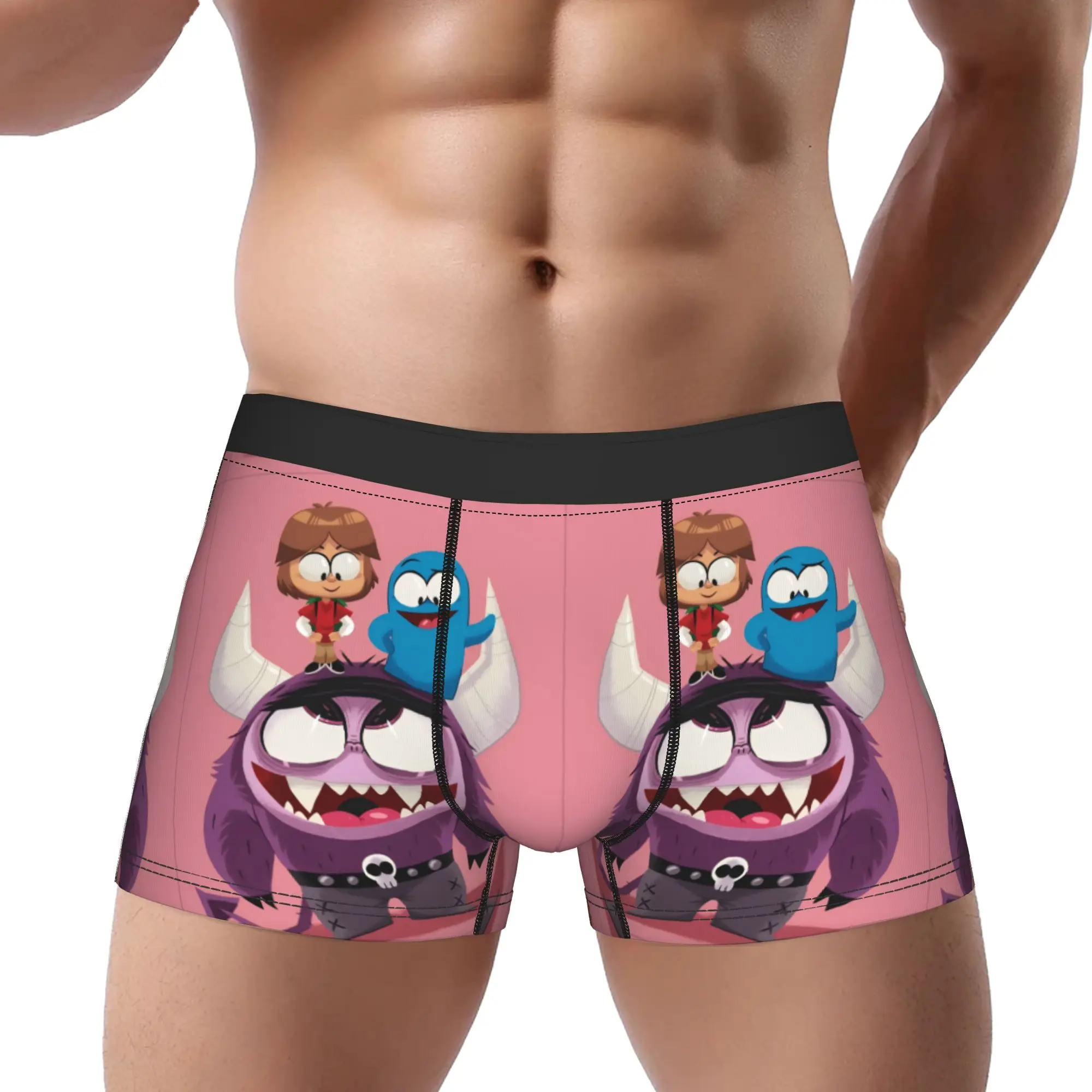 Fosters Home for Imaginary Friends Underpants Homme Panties Men's Underwear  Print Shorts Boxer Briefs