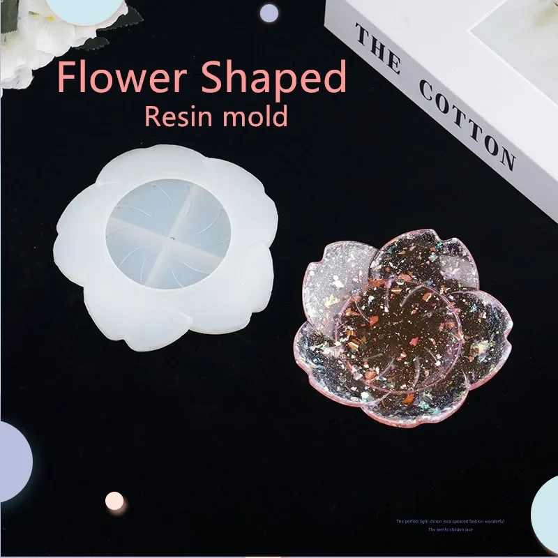 Shell Flower Silicone Moulds for Resin Casting Dish Epoxy Resin Mould Jewellery Tray Soap Dish Moulds Home Decor Storage Plate