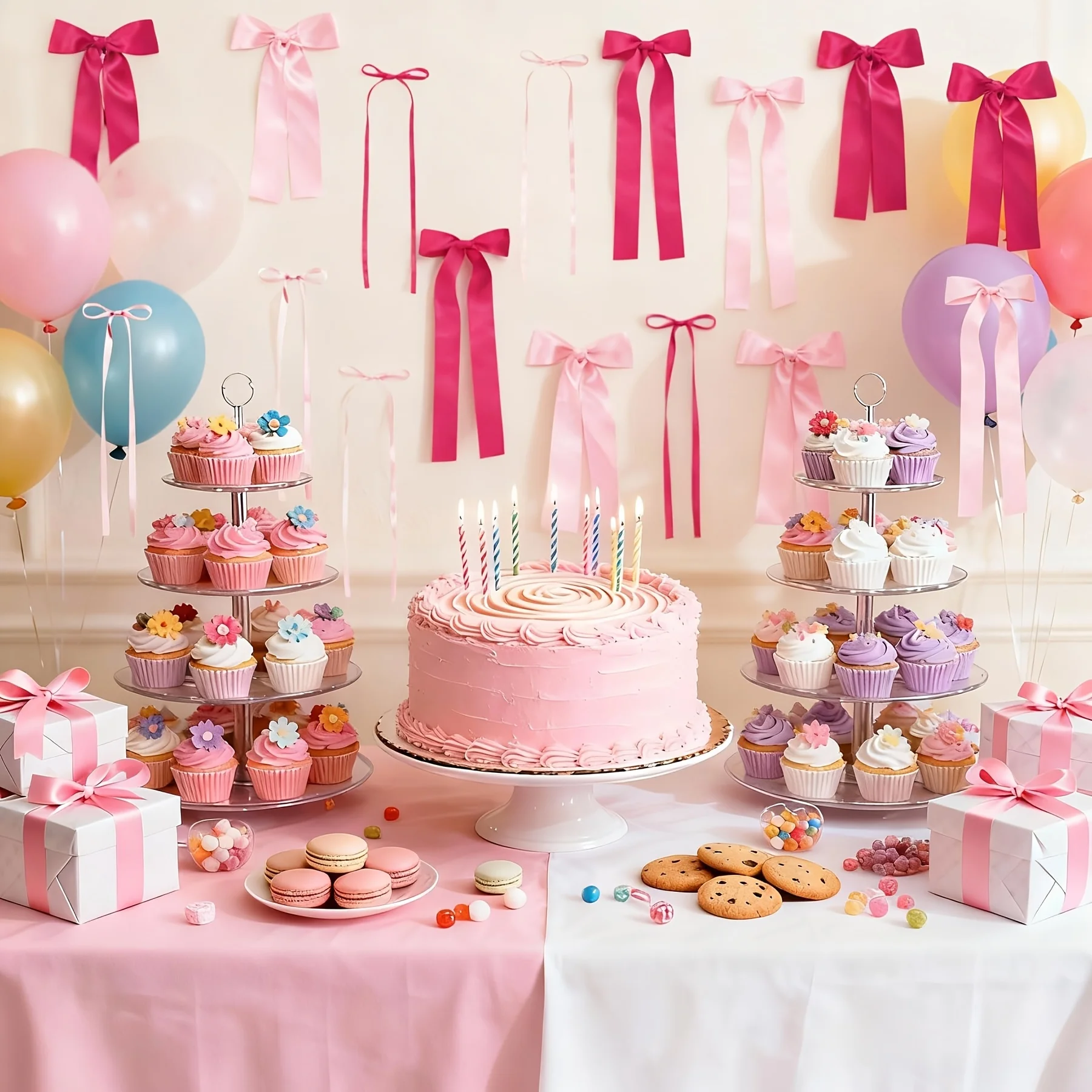 24-Piece Set of Pink Bow Wall  - Baby Nursery Ornaments review and price