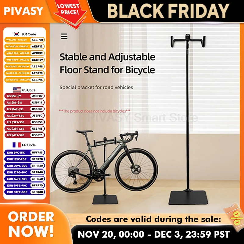 플로어 스탠딩 자전거 랙 실내 자전거 디스플레이 스탠드 보관 장식 홀더 비 수리 랙 쉬운 설치 컴팩트