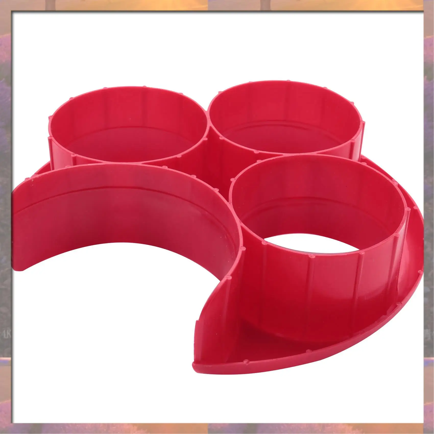 

A27U New 2X Food Control Meal Measure Plate Diet Portion Weight Loss Healthy Eating Slim New, Red