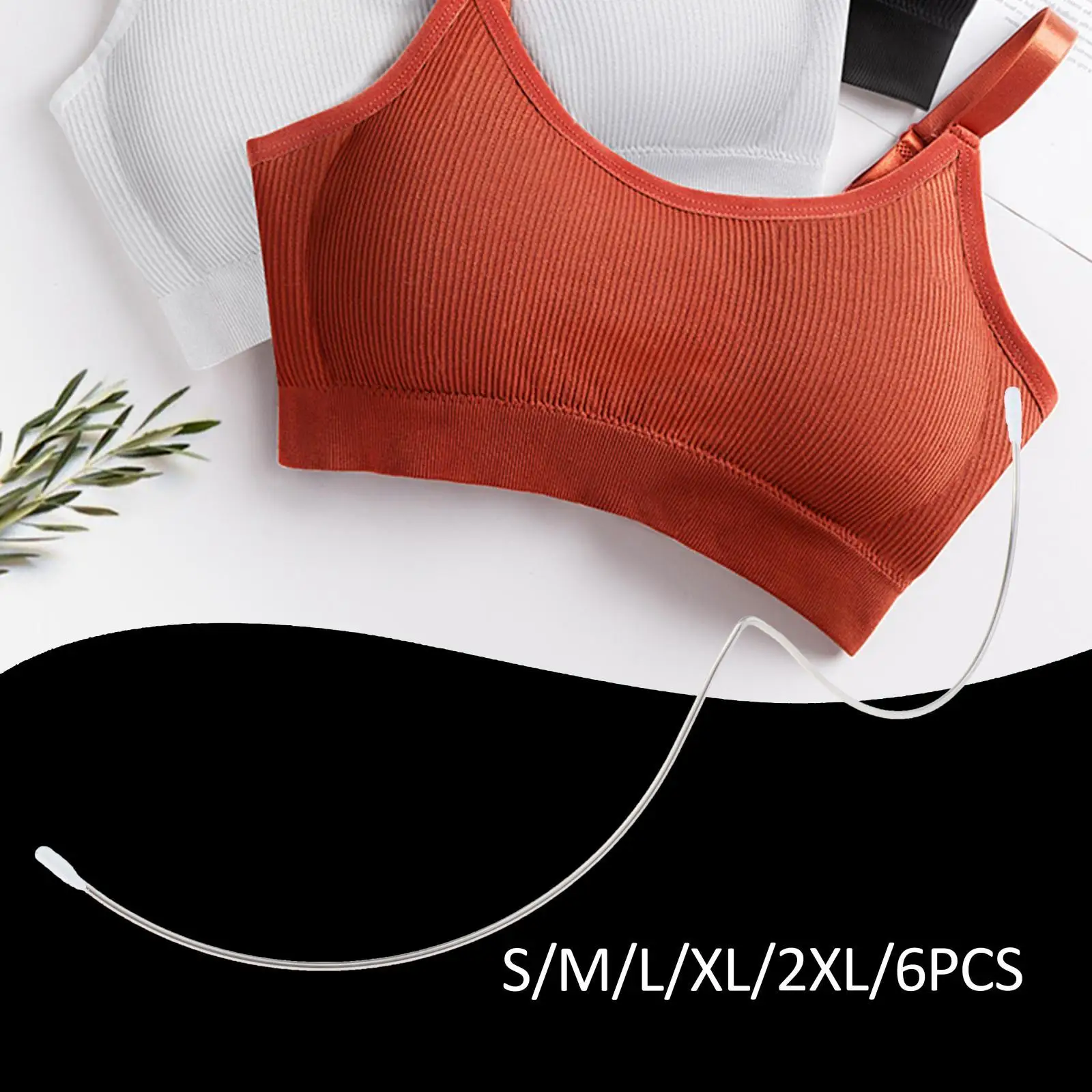 6pcs/Lot Stainless Steel Shaping Underwire Bra Making Supply Lingerie Shaper Bustier Accessories Women Underwear W Shape