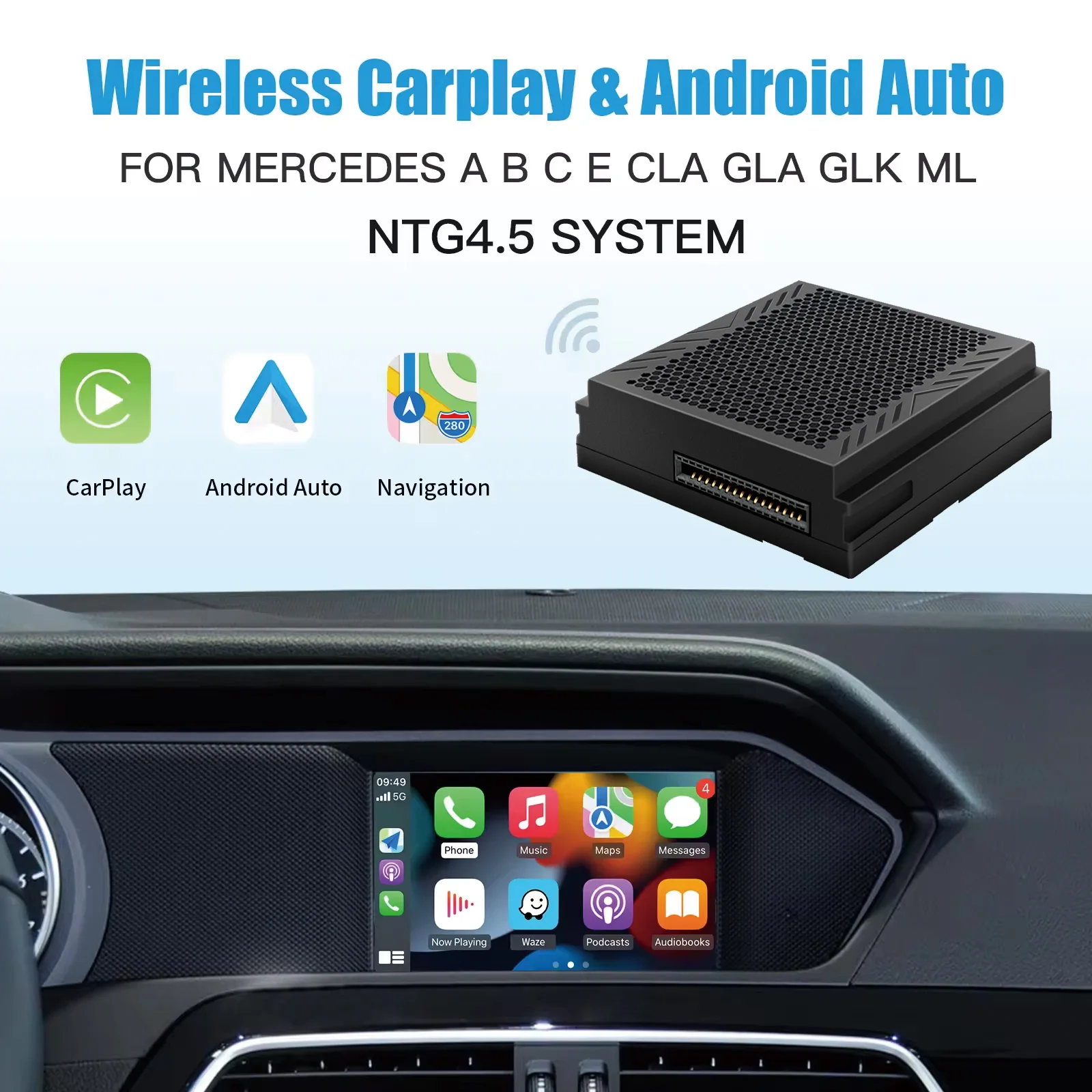 AutoABC 9: Der perfekte CarPlay-Adapter für Mercedes-Benz Fahrzeuge