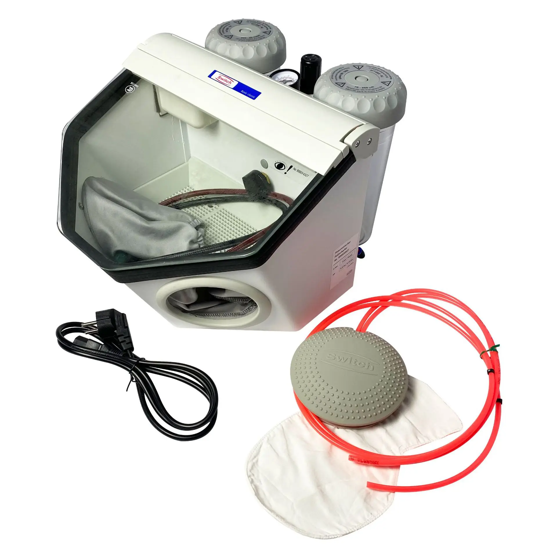 

Dental Sandblaster Micro Blasting Unit Sand Blaster with Twin Pencil Dental Lab Equipment