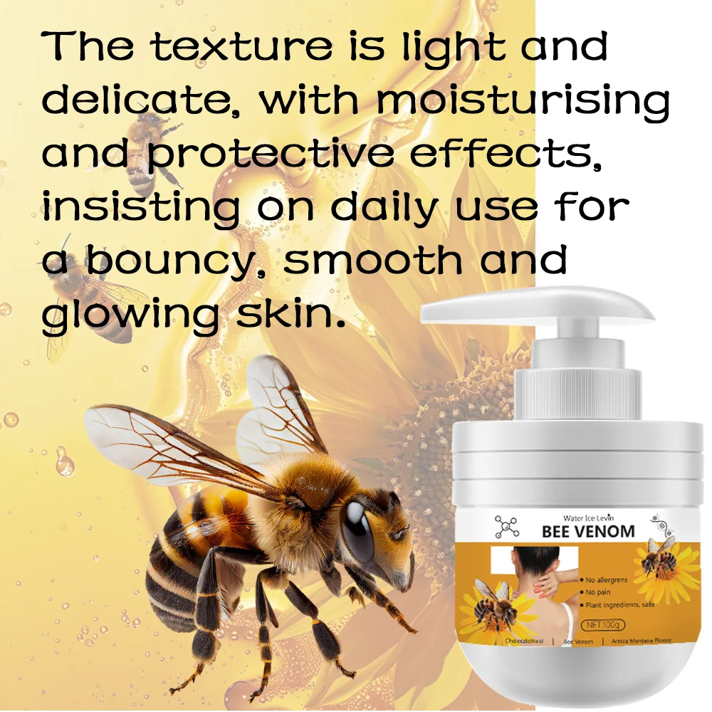 Bee venom cream Body Remove Chicken Skin Lift Firm Anti-Dryness Treat Melanin Tender Smooth Lotion Bright Moisturizer Body Milk