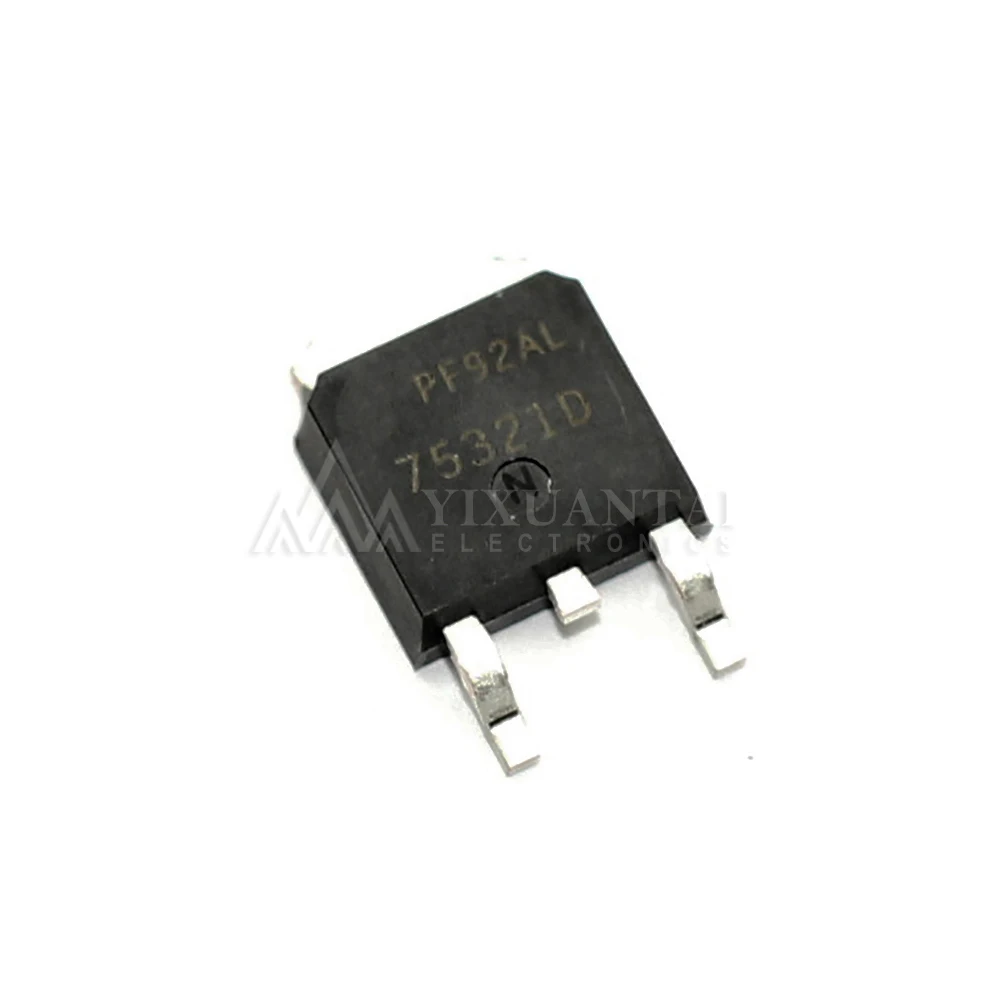 10pcs HUFA75321D3S TO-252 Trans MOSFET N-CH Si 55V 20A 3-Pin(2+Tab) DPAK T/R