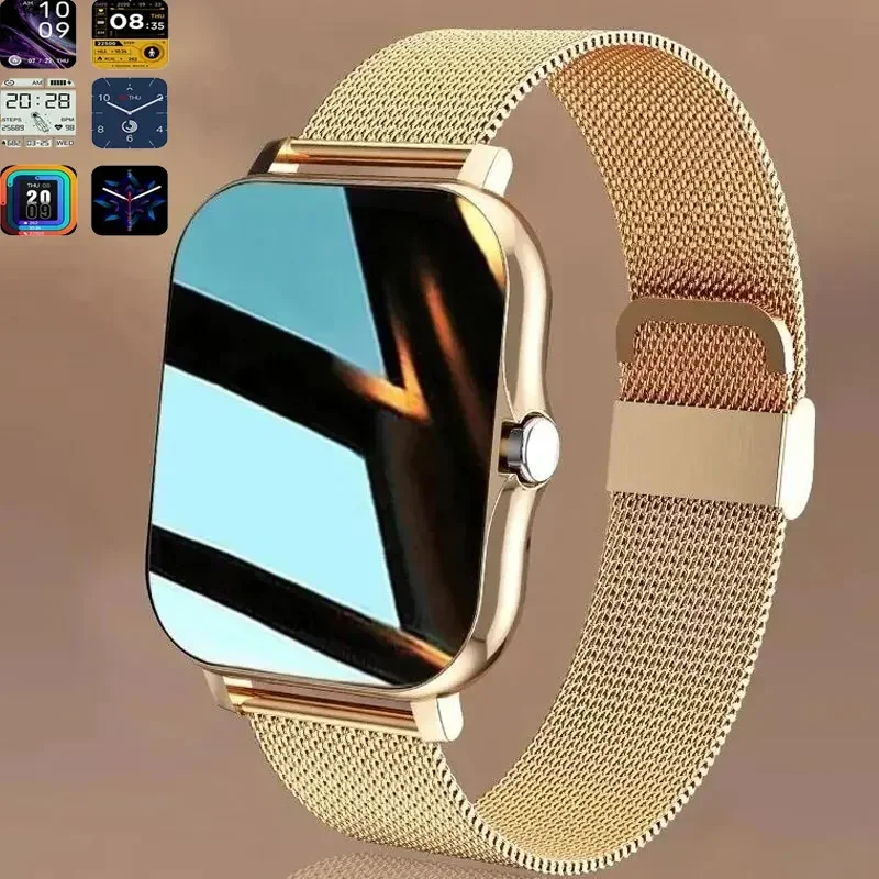 

2025 New Smartwatch - Full Touch Screen, Bluetooth Call, Sporty Fitness Features, Ideal As A Gift for Men & Women