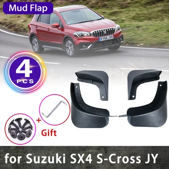 4x לסוזוקי SX4 האטשבק S קרוס 2020 2014~2021 JY פנים אחורי רכב Mudflaps Mudguards Splash Guards Mud Flap אביזרים לרכב