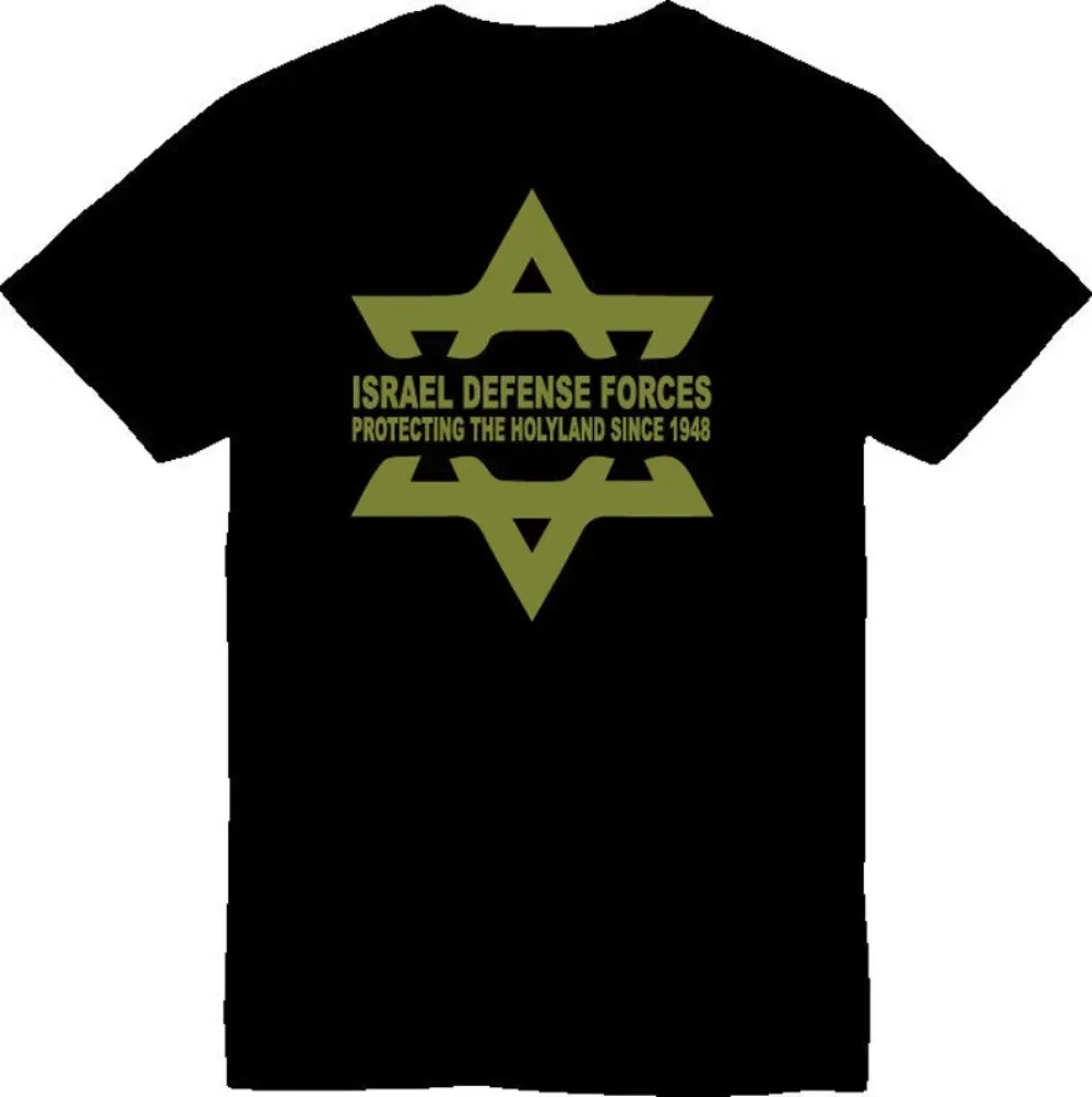 

Israeli Army Israeli Defense Force Black Men T-Shirt Short Sleeve Casual Cotton O-Neck Summer T Shirt