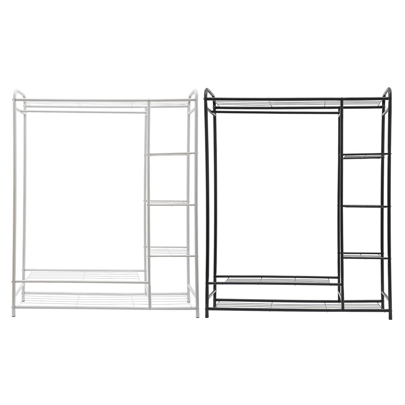 7 Tiers Freestanding Clothing Rack Organizer  Wardrobe Closet Holder Space-saving For Bedroom