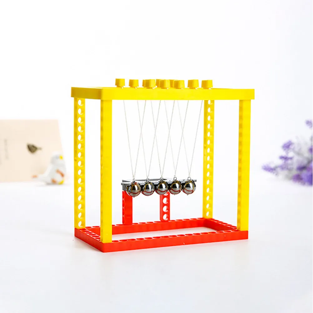 1Set Cradle Balance Balls Physics Science Pendulum Ball Stress Release Office Decoration Scientific Tool