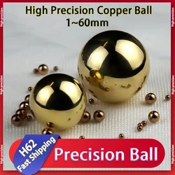H62 Precision Copper Ball Solid Copper Ball 1/1.8/2/2.5/3/3.5/3.969/4.5/4.763/5/6/7/9.525/10/12/12.7/15/19.0~60mm High-precision