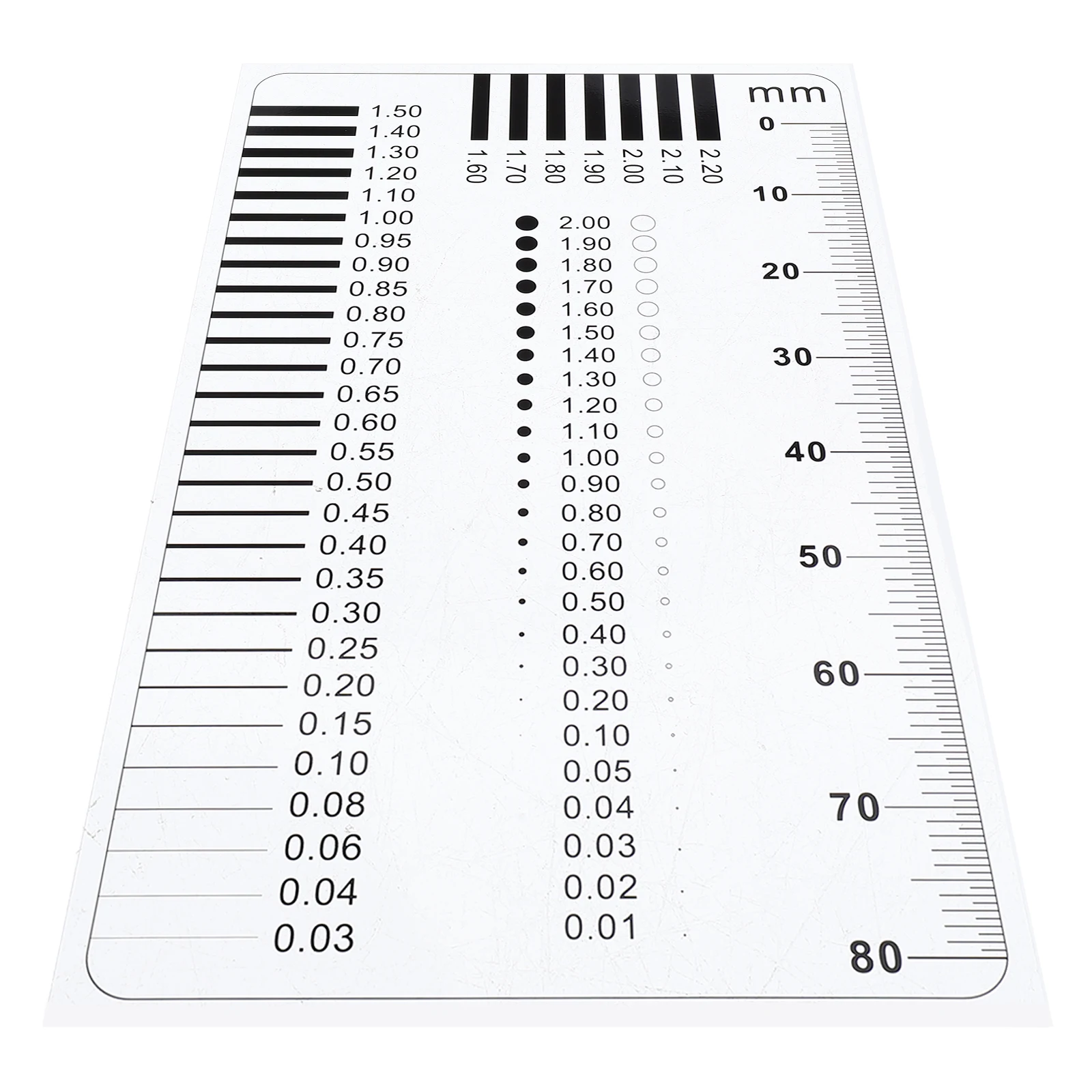 

Gauge Ruler Concrete Defect Inspection Tool High Precision Accuracy Measuring Crack Width Detection Plastic Measurement Scratch