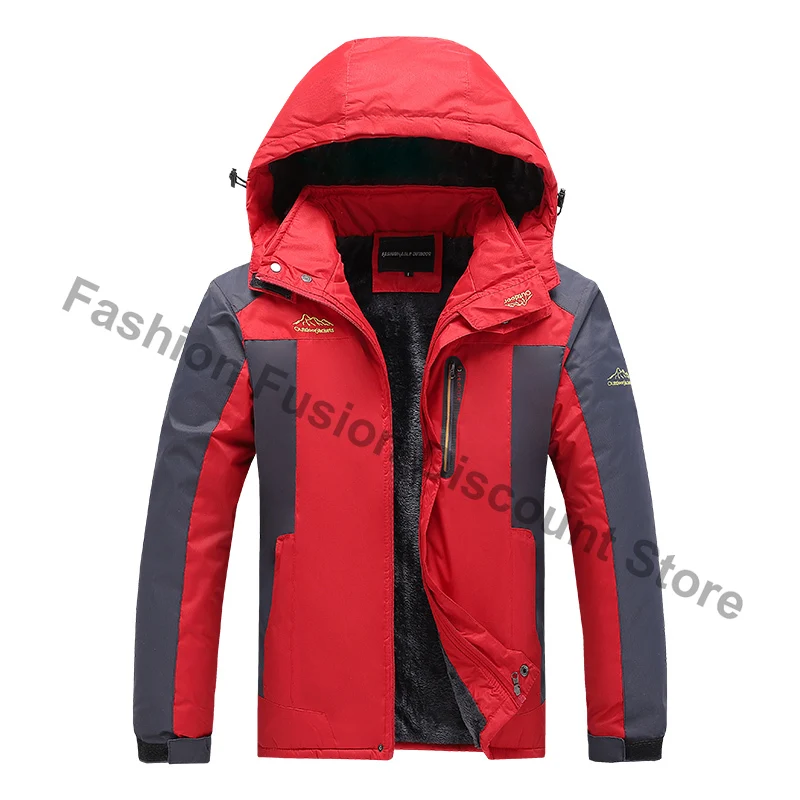 Parka invernale da uomo frangivento più cappotti di pelliccia spessi e caldi antivento giacche anorak militari con cappuccio maschili giacche invernali da uomo