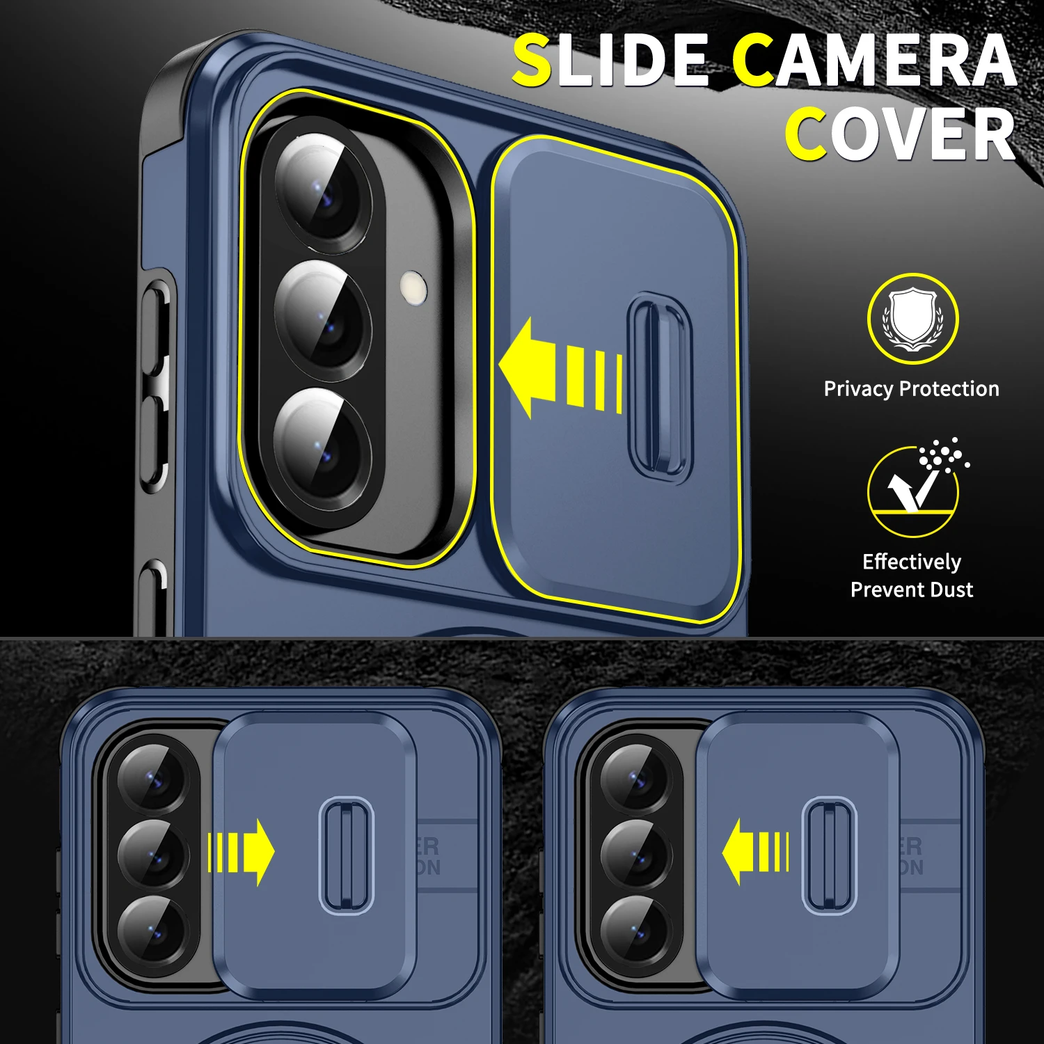 حافظة حماية متينة فاخرة لهاتف سامسونج جالاكسي A17 5G S25 FE A55 A56 A35 A36 A15 A16 S24 Plus S23 Ultra S22 S21 #4