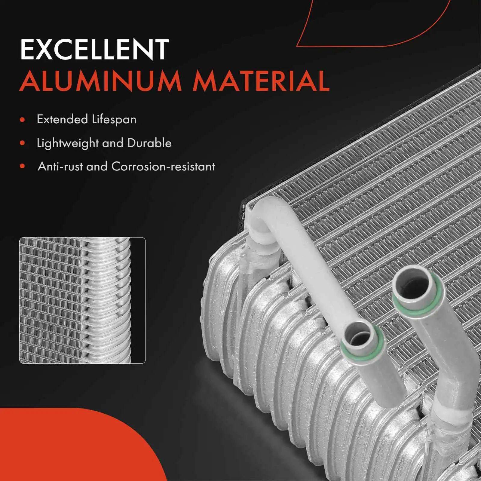 A-Premium Rear Side A/C Evaporator Core for Ford Expedition 2005-2017 Lincoln Navigator 2009-2017 - view 2
