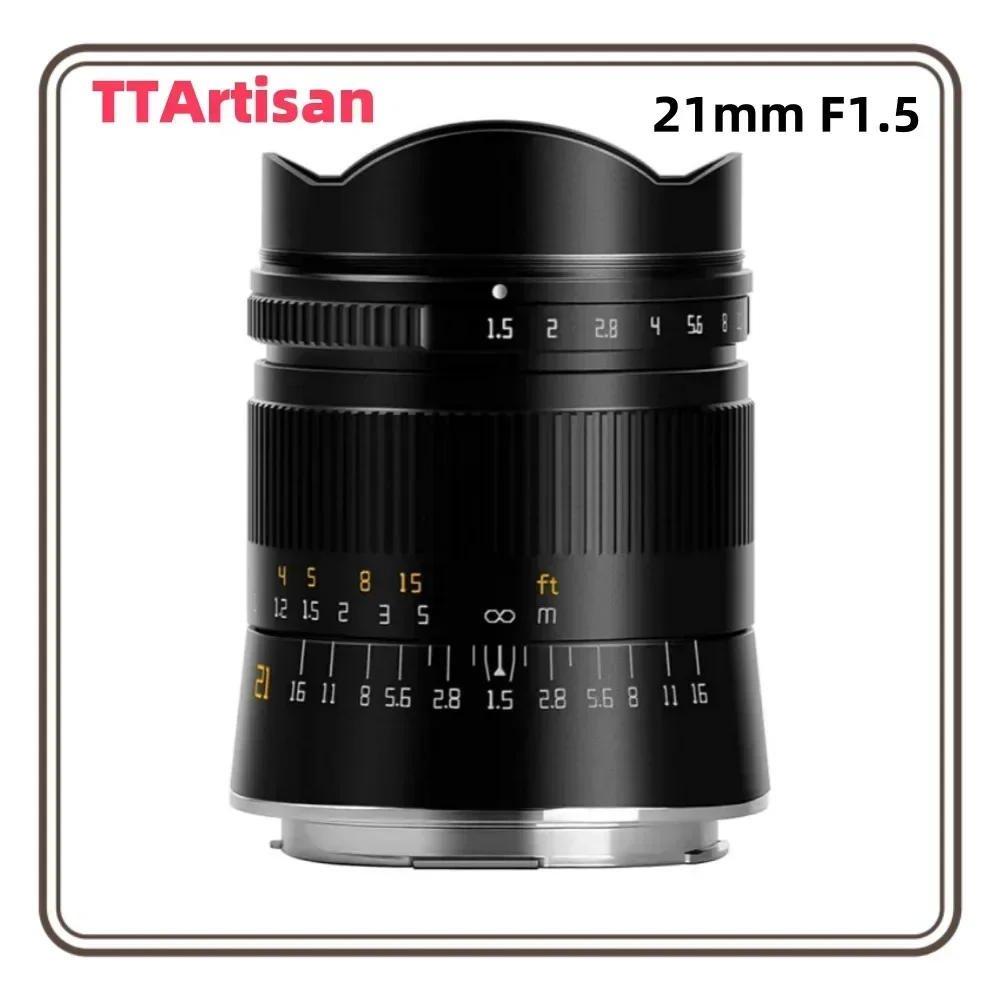 TTArtisan 21 مللي متر F1.5 إطار كامل زاوية واسعة للغاية فتحة كبيرة تركيز يدوي عدسة كاميرا ثابتة لكاميرا Nikon Z Leica M Mount #2