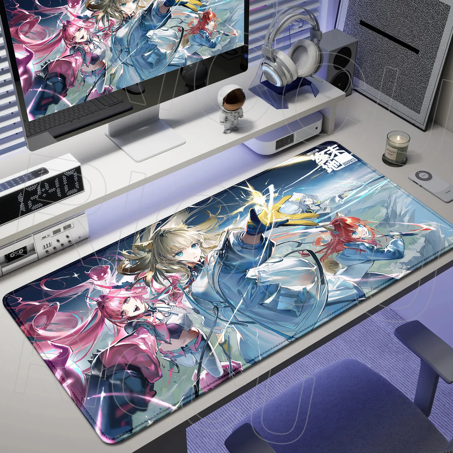 XXL HD Printing Arknights Endfield Perlica Mouse Pad Game Non-slip Natural Rubber Gaming Large Mousepad Desktop Office Desk Mat