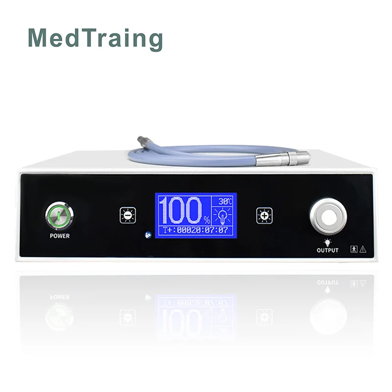 100W Medical Cold Surgical Endoscopy Light for ENT Arthroscope Laparoscopy Light Source for Medical and Teaching