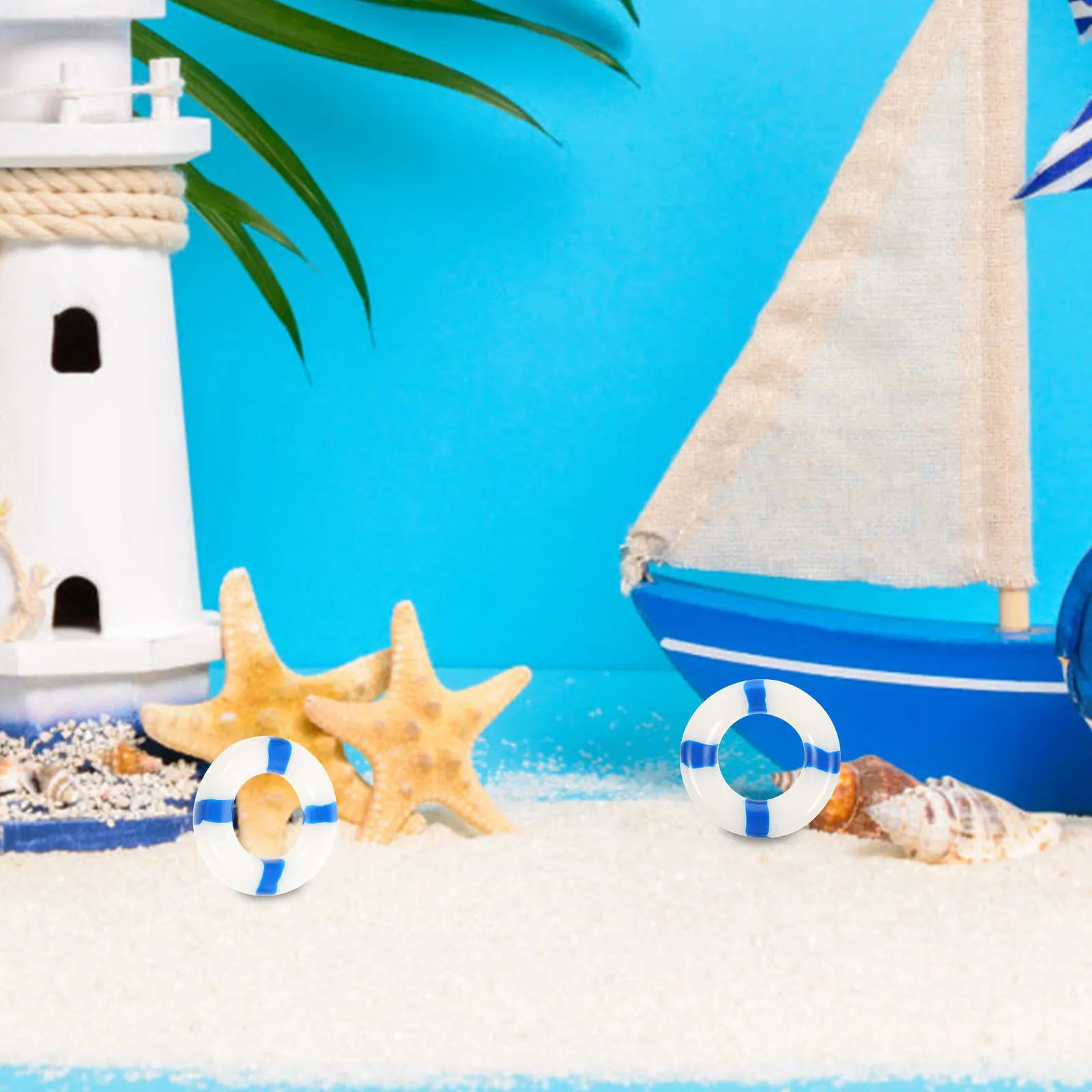 Anneau de sauvetage décoratif en résine, 10 pièces, anneau de natation, fenêtre murale suspendue pour café, Restaurant, Bar, boutique, thème marin, décoration de maison