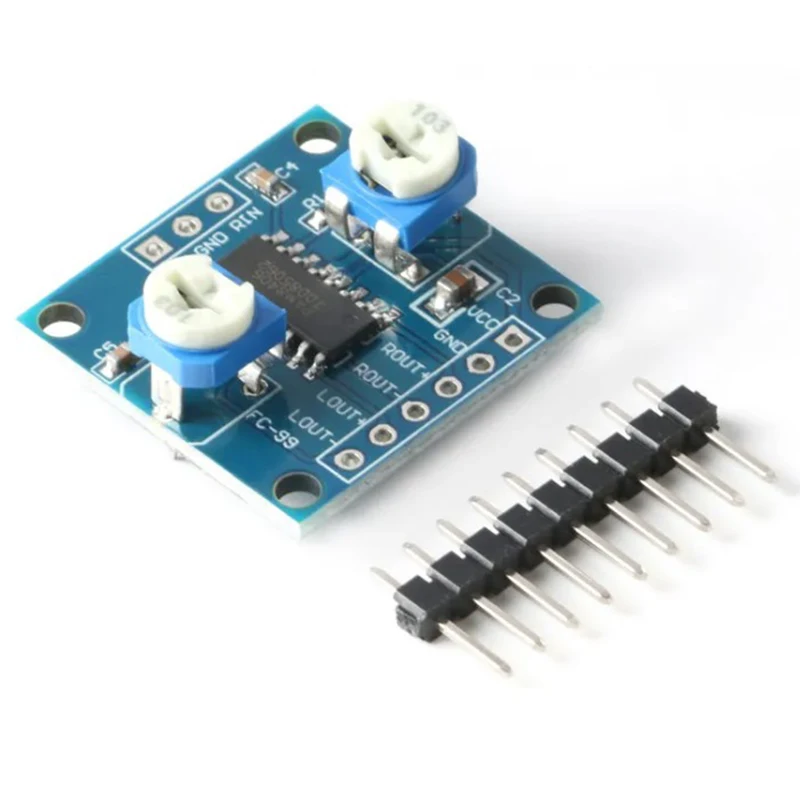 10Pcs AM8406 Digital AmplifierBoard With Volume Potentiometer 5Wx2 Stereo Class D Power Module PAM8406 DigitalAmplifierBoardWith