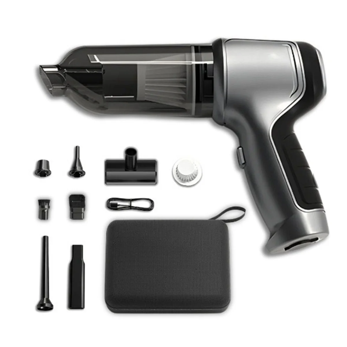 Ventilador de ar portátil/aspirador de carro sem escova