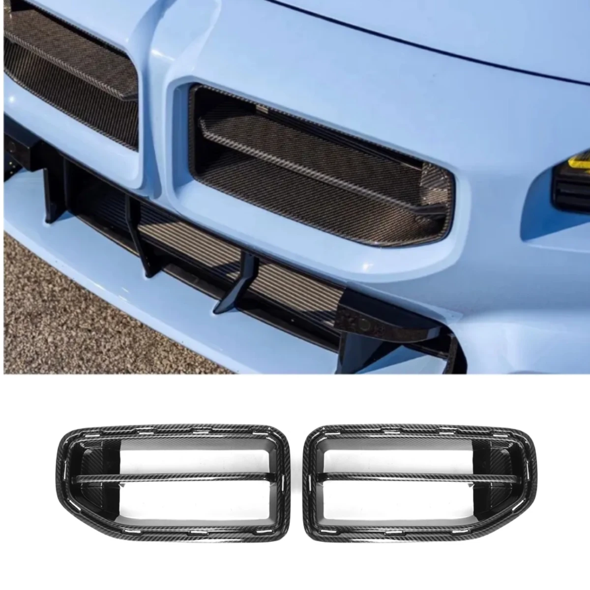 

MP style Dry Carbon Fiber grille For BMW M2 G87 2023+ Front Center Grill replacement car Front Bumper grills