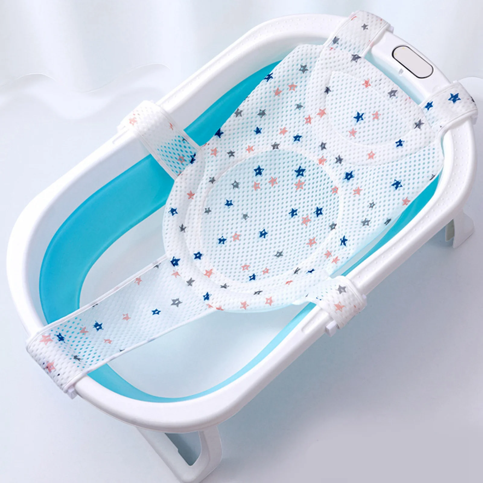 

Сетка для детской ванны Сетка для детской ванны Нескользящая сетка Удобная сетка для детского сиденья для ванны с 5 углами безопасности для новорожденного