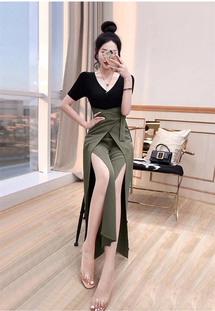 

new summer fashion casual brand young female women girls patchwork short sleeve jumpsuits