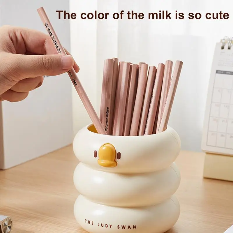 Цветной органайзер для карандашей, офисный держатель для ручек, милые канцелярские принадлежности, настольные аксессуары, вместительные держатели для карандашей