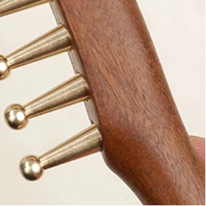 

1 шт. массажная расческа из сандалового дерева с широкими зубьями для разблокировки меридианов головы, латунная расческа для терапии кожи головы и волос