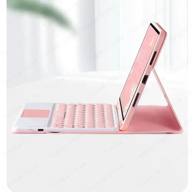 Imagem -04 - Capa de Teclado com Touchpad para Samsung Tablet Case Stand Pen Slot Galaxy Tab s6 Lite a7 a8 a9 Plus s7 s8 s9 s9 fe