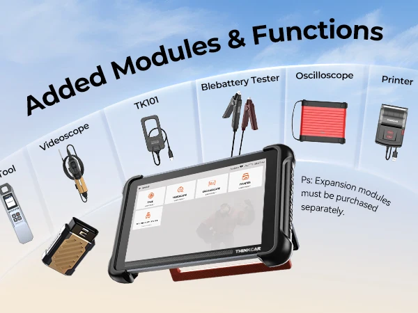 THINKCAR THINKSCAN 689BT Professional Key Programmer Automotive Diagnostic Tool Bidirectional Obd ECU Coding CANFD DOIP 34 Reset
