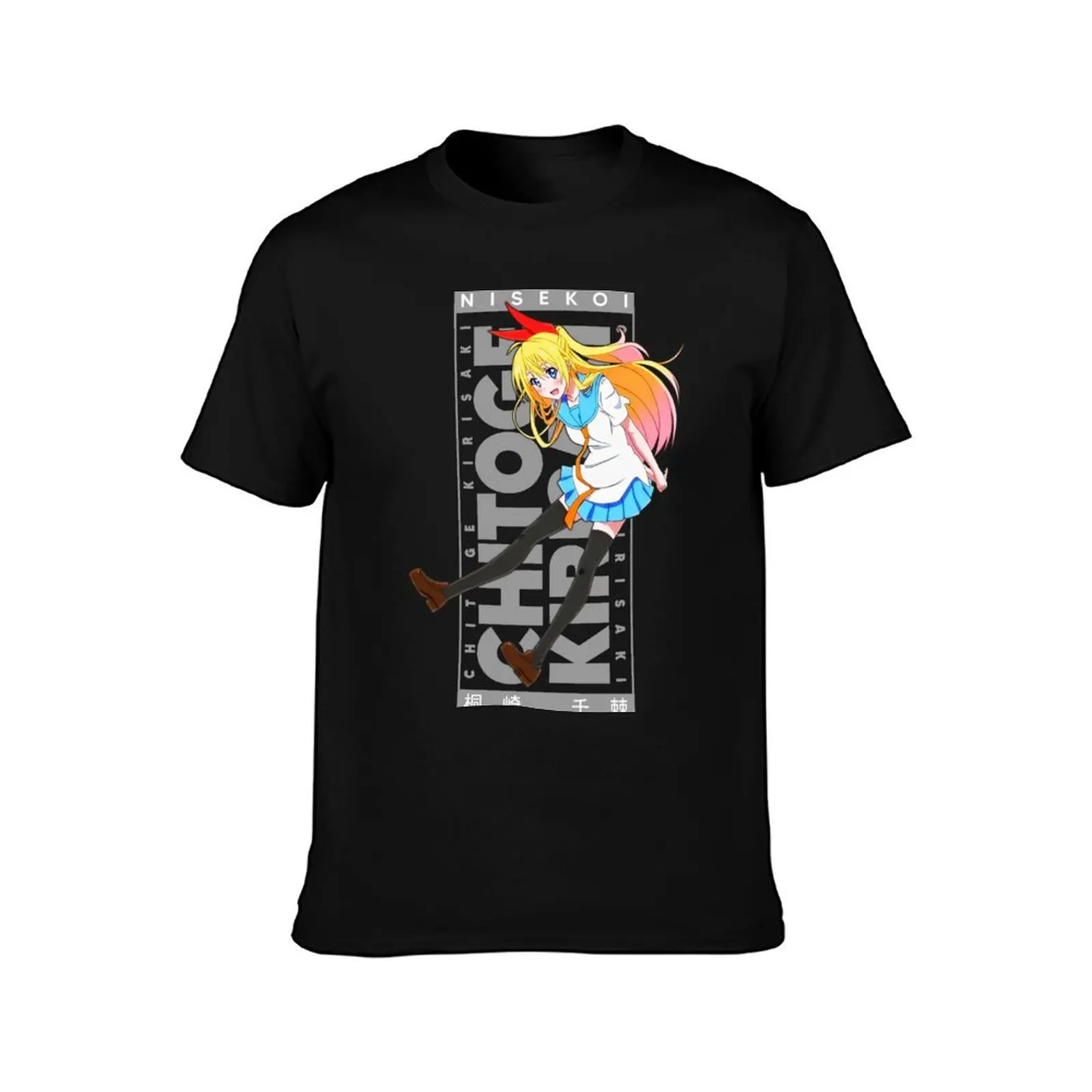 Chitoge Kirisaki T-Shirt anime tshirt summer clothes oversized anime t shirts plain white t shirts men