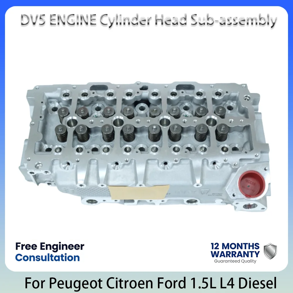 DV5 Engine Semi-Complete Cylinder Head Assembly OE 1623158880 For Peugeot Citroen Ford 1.5L 1.5 L T L4 Diesel 17-25 208 C3 C4
