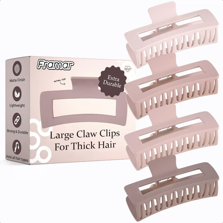 

Large Claw Clips For Thick Hair Large Hair Clip For Thick Hair Big Hair Clips For Women Claws Clips For Women Pink Hair Clips P