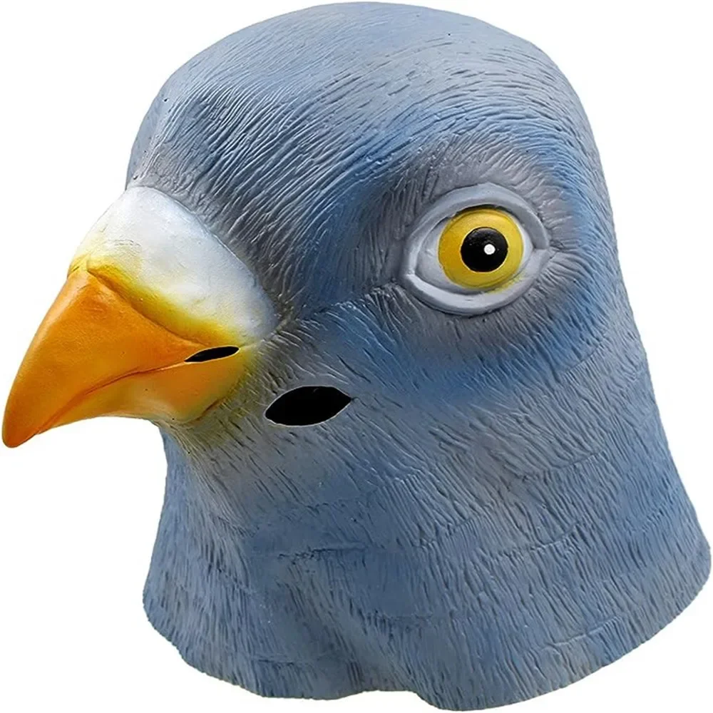 New Pigeon Mask Latex Bird Headgear Halloween Fancy Dress Cosplay Costume Theater Props Carvinal Accessories