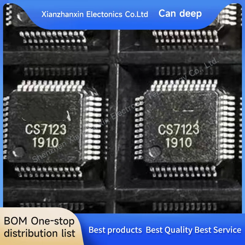 1pcs/lot CS7123 LQFP48 High-speed video signal converter IC chip