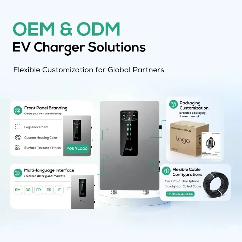 Metal Enclosurer Electrical Car Eve Charging 40Kw CCS2 Wall Mounted Home Fast Charger Station LYH