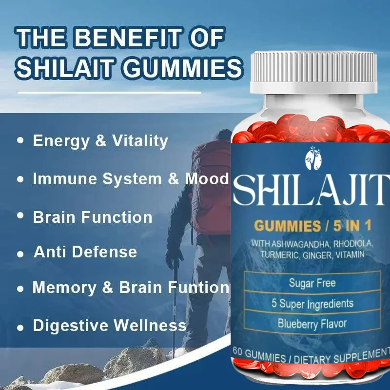 Himalaya Shilajit Gold Soft Candy with Fulvic Acid and 85+Trace Minerals 60 Soft Candy