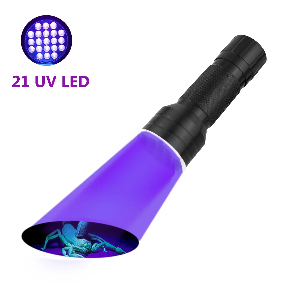 12/21/51 LED Draagbare UV Zaklamp Zwart Licht 395NM Ultraviolette Zaklamp Blacklight Detector voor Hond Urine Huisdier Vlek en Bed Bug