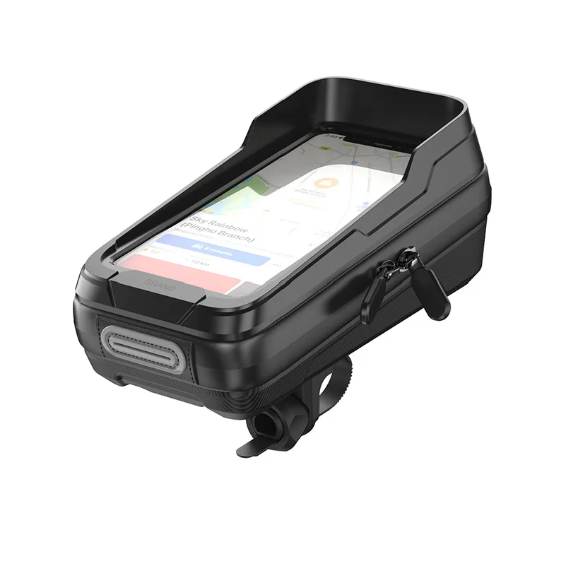 Bicycle Phone Waterproof Bag Hard Shell Phone Waterproof Stand Rainproof Sunproof Parts Bag Cycling Mount