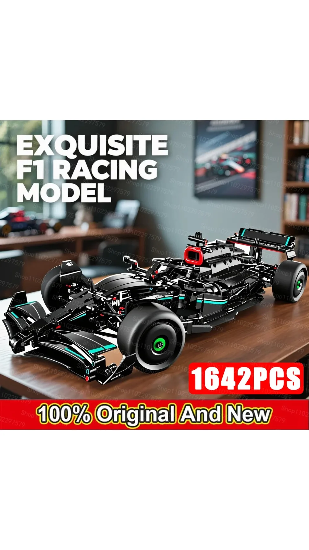 voiture-de-course-technique-f1-w14-e-1642-pieces-bloc-de-construction-42171-echelle-1-8-ensemble-a-collectionner-modele-a-assembler-jouet-a-monter-soi-meme-decoration-cadeau